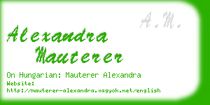 alexandra mauterer business card